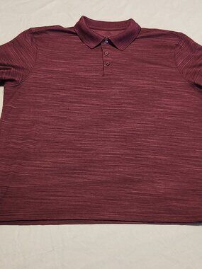 Men's  Size XL  Cool 18 Performance  Collar  Polo  Golf  Red Heather Color